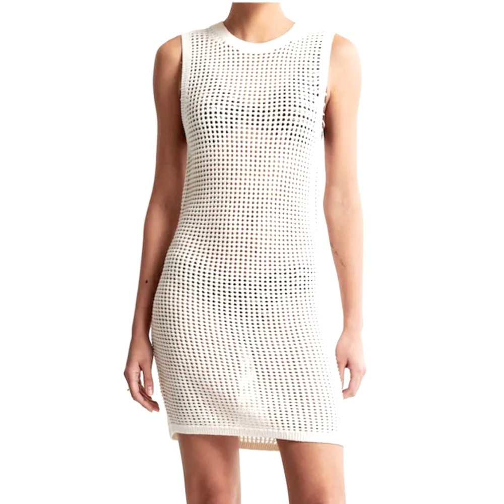 Abercrombie & Fitch Crochet Mini Dress Coverup